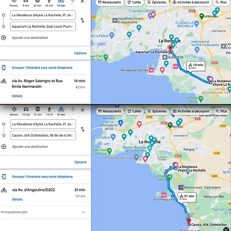 A -15min A Velo Du Vieux Port La Rochelle 4 Appartement